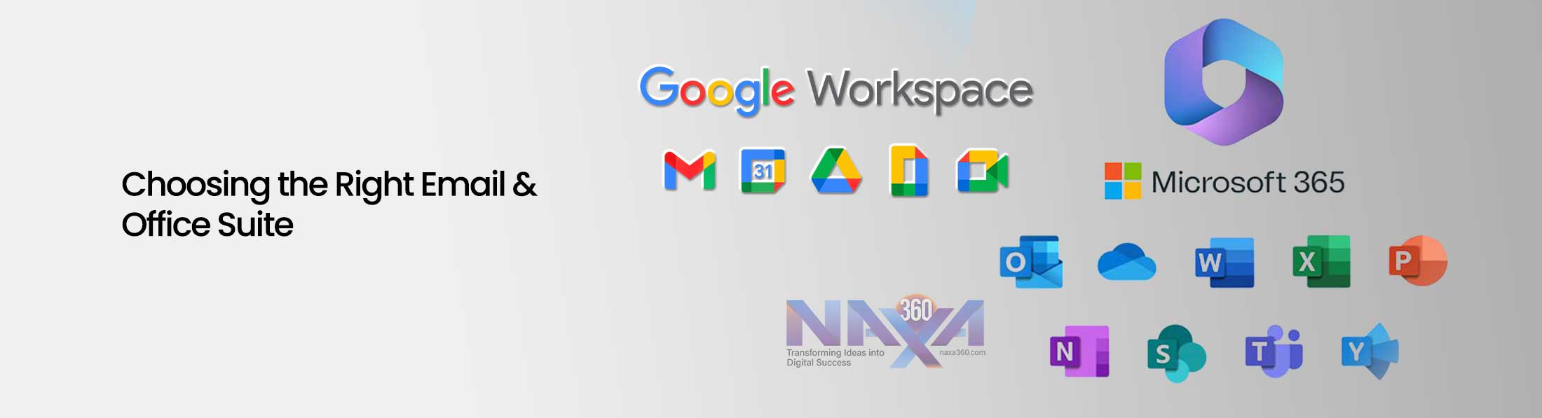 Choosing the Right Email & Office Suite: Google Workspace vs. Microsoft 365